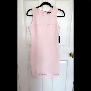 Paneled Lattice Trim Dress